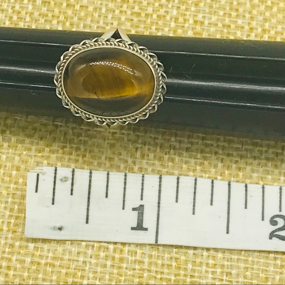 Sterling Silver.925 Tigers Eye Ring size 6.5 - Picture 6 of 6